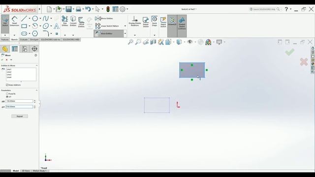 SKETCH TOOLS ( Mirror, Linear Pattern, Move Entities ) | SOLIDWORKS TUTORIALS | Ch01 P3 смотреть онлайн