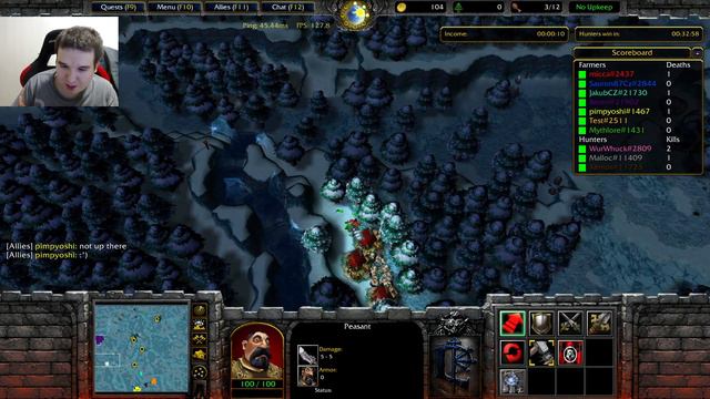 Warcraft 3 CZ/SK | #43 | Farmers vs Hunters 2.2a смотреть онлайн