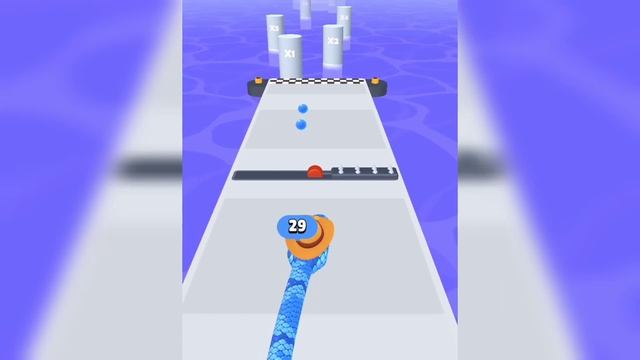 Satisfying Mobile Games - Snake Run 3D Max All Levels 5 - Gameplay iOS Android смотреть онлайн
