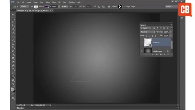 Photoshop: How to use the Custom Shape Tool смотреть онлайн