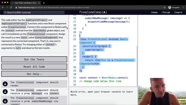 Connect Redux to React - React and Redux - Free Code Camp смотреть онлайн