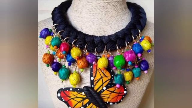 Украшения с ткани,нитей и т.д. Schmuck aus Stoff, Faden und... смотреть онлайн