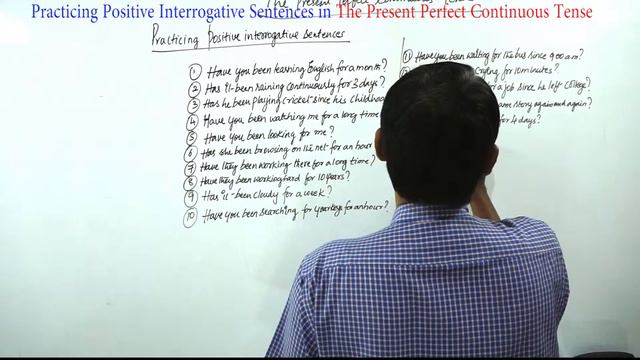 Practicing Positive Interrogative Sentences in The Present Perfect Continuous Tense смотреть онлайн