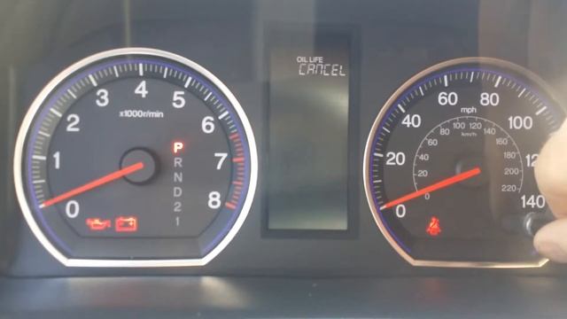 Honda CRV 2007-2011 Reset Oil Life Indicator смотреть онлайн