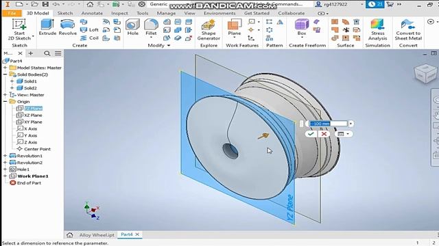 ALLOY WHEEL IN AUTODESK INVENTOR | AUTODESK INVENTOR TUTORIAL | 3D CAD MODELING смотреть онлайн