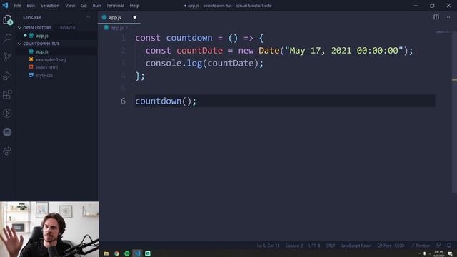 Simple Javascript Countdown Tutorial смотреть онлайн