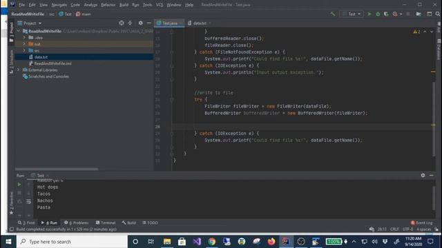 Java 2, Fall 2020 - Reading and Writing a File смотреть онлайн