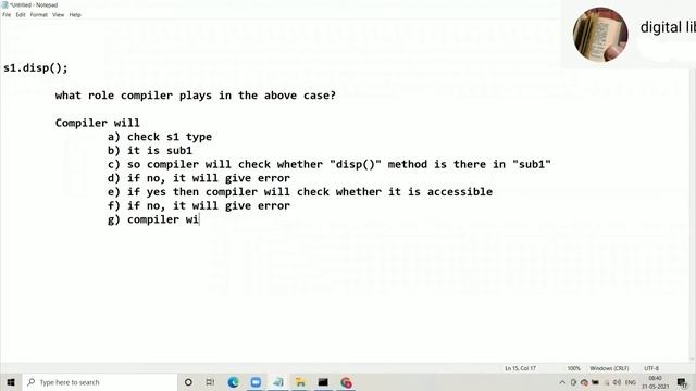 # video 79 # Concepts of JAVA Programming - binding in java смотреть онлайн
