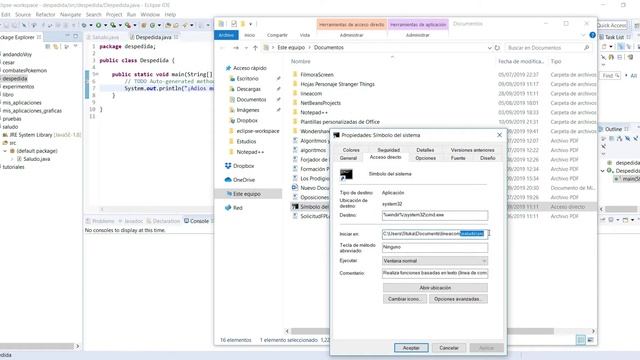 Ejecutar un programa de java en el Símbolo del Sistema - parte 02 смотреть онлайн