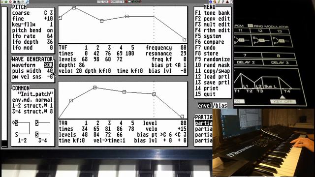 Roland D-20 patch editing with Atari part 2 смотреть онлайн