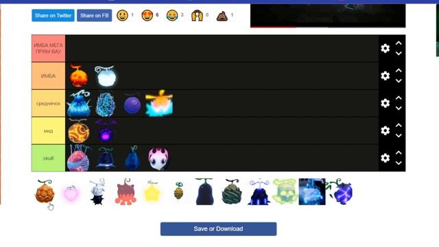 (GPO) ТИР ЛИСТ ФРУКТОВ ДЛЯ ФАРМА В GPO UPDATE 8 смотреть онлайн