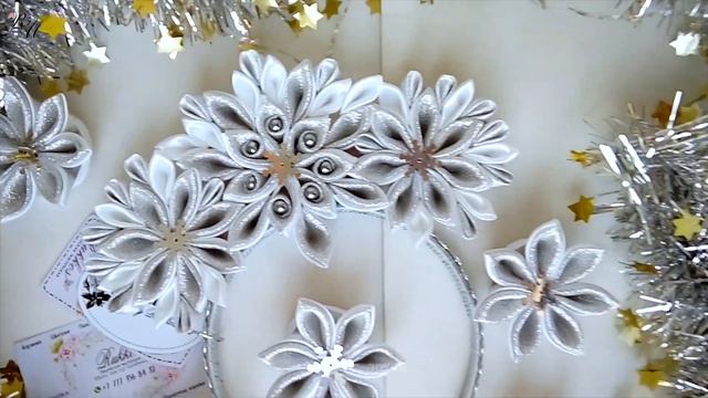 221. Ободок и броши "Серебряный снег" смотреть онлайн