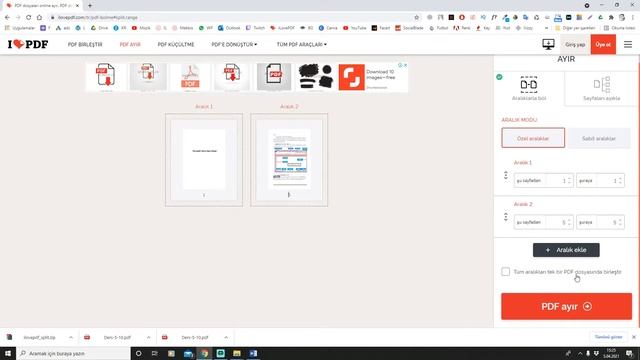 PDF AYIRMA VE BİRLEŞTİRME [PROGRAMSIZ] ilovepdf смотреть онлайн