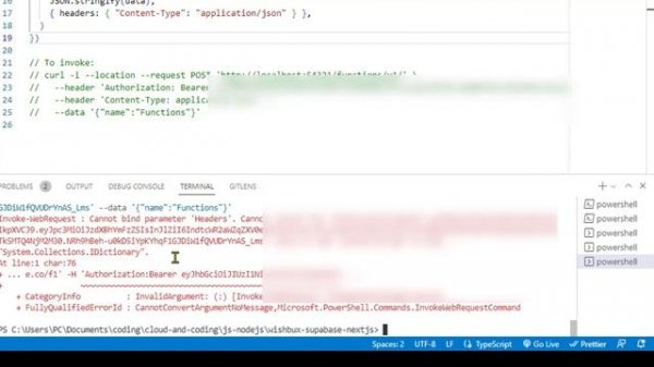 Invoke-WebRequest - Cannot bind parameter 'Headers' - Curl command in windows not working