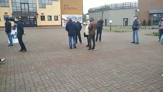 Ивье, сбор подписей за Светлану Тихановскую смотреть онлайн