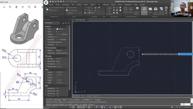 CadMate 2021 3D Modeling Tutorial For Beginner [COMPLETE] смотреть онлайн