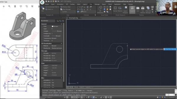 CadMate 2021 3D Modeling Tutorial For Beginner [COMPLETE]