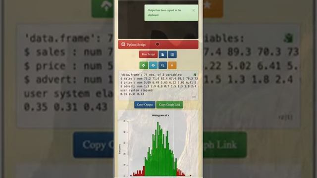 Run R Script - Copy Output & Graph Link смотреть онлайн