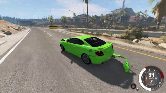 BeamNG.drive - Hyundai Coupe 2002 - Car Show Test Drive Crash . 4K 60fps. смотреть онлайн