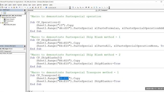 VBA Macros Session - 05 (Apr 2020, 7:15 PM Batch) смотреть онлайн