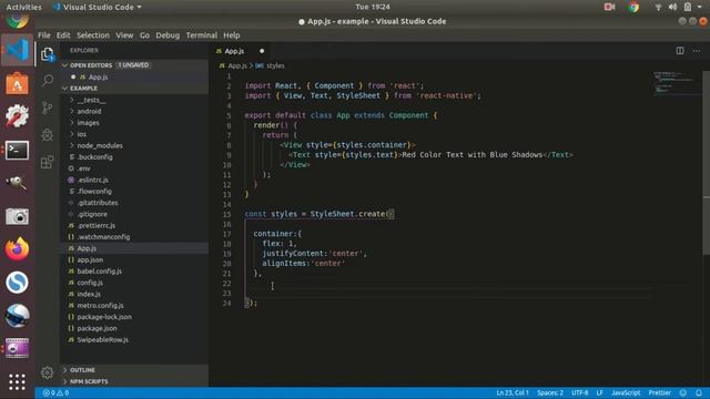 React Native Tutorial: How to Style a Text Component with Shadows смотреть онлайн