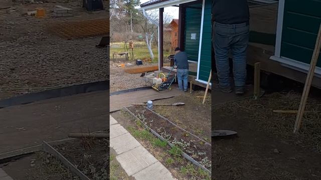 Лучшее основание - ЩПС // Под бетон и асфальт // Работа виброплиты AVP 1850 смотреть онлайн