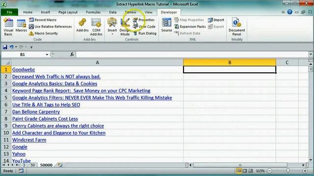 Extract Web Address from Hyperlinks in Excel смотреть онлайн