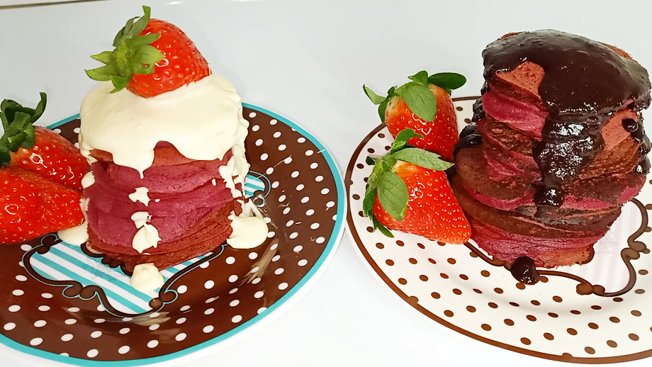 Oладьи из  свеклы и бананов