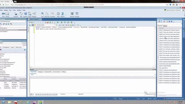 How to use the "SQL recall" tool in Toad for SQL Server смотреть онлайн