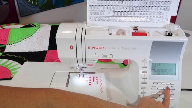 Singer Quantum Stylist 9960 36 Lettering In Memory