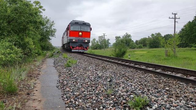 ТЭП70 0548 с поездом 084М Москва-Адлер