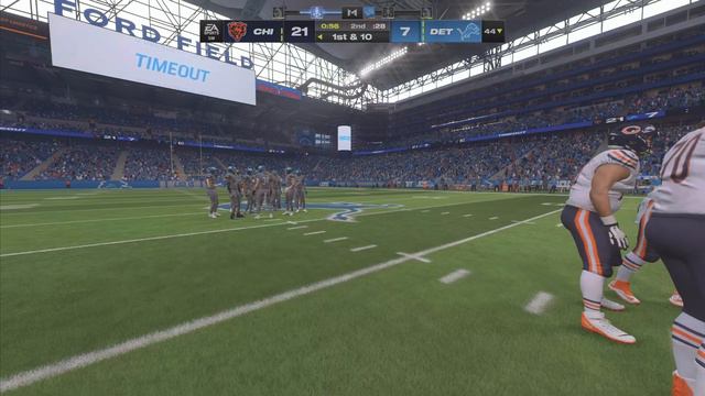 Madden 24 Keenan Allen Bears vs Detroit Lions (Madden 25 Update Roster) 2024 Sim PS5 4K Game Play смотреть онлайн