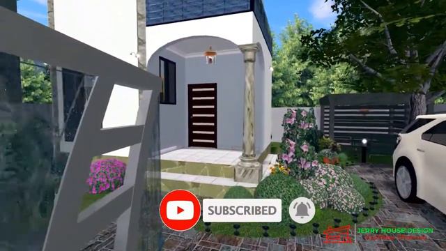 (6x7 Meters) Small house design ideas with 2 Bedrooms. 42 sqm Tiny House смотреть онлайн