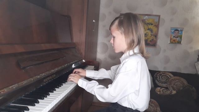 Е. Гнесина. Педальный этюд 1(Басов Максим 9 лет) смотреть онлайн