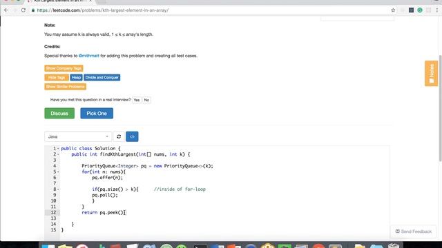 215 Kth Largest Element in an Array смотреть онлайн