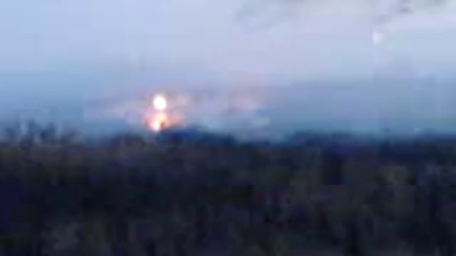 Залп российских РСЗО по позициям грузинских войск (08.08.08) смотреть онлайн