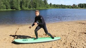 Урок серфинга 10. Как вставать на серф? Правильная стойка в серфинге.