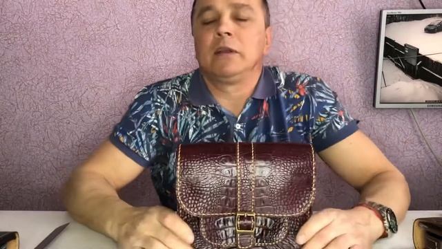 Женская сумка ручной работы из натуральной кожи. смотреть онлайн