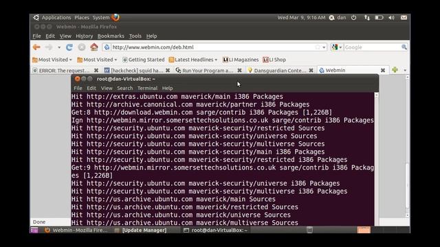 Install Webmin in Ubuntu 10.10 - Linux смотреть онлайн