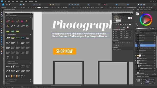 Webpage Design Idea | Affinity Designer Tutorial смотреть онлайн