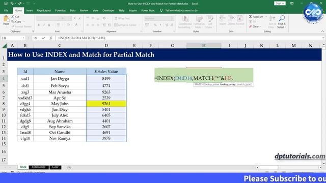 How to Use INDEX and Match for Partial Match in Excel смотреть онлайн