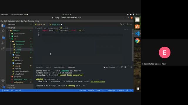 Manejo de sesiones básico con React смотреть онлайн