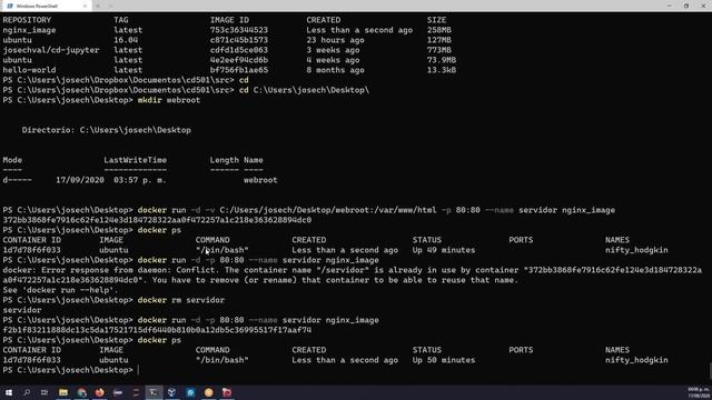 cd501 Introducción a contenedores con Docker 200917 смотреть онлайн