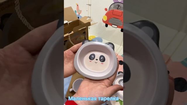 Бамбуковая посуда "Панда" Mom&Me смотреть онлайн