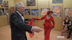 Персонажи вернисажа "Женщина - душа Весны". Поэтесса Ирина Повышева