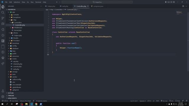 How to create custom Helper Function in Laravel смотреть онлайн
