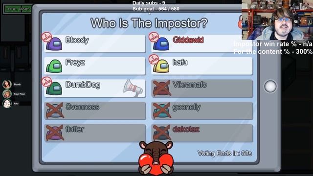 1v7 imposter round?!? The true meaning of friendship | Among Us смотреть онлайн
