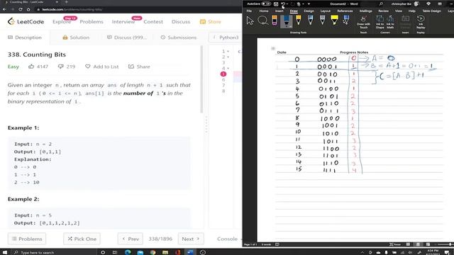 LeetCode 338: Counting Bits | Twitter & AirBnB Coding Challenge смотреть онлайн