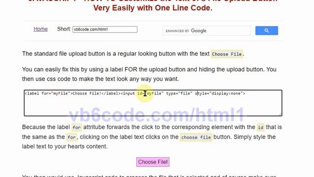 Custom File Upload Button How Totally Customize the Appearance of HTML File Upload Button смотреть онлайн