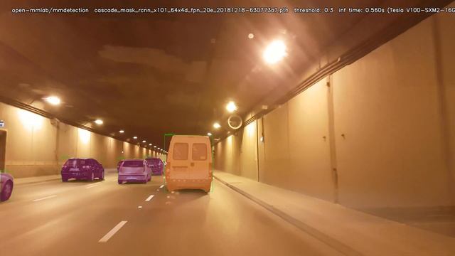 Cascade Mask RCNN X101 64x4d FPN 20e (MMdetection) смотреть онлайн